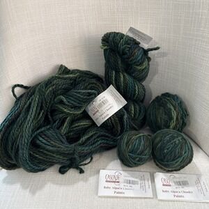 Cascade Baby Alpaca Chunky Paints 100% Baby Alpaca Color: 9824 Dark Green